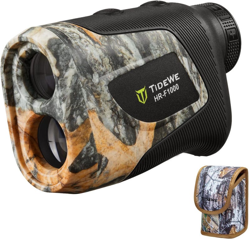 TIDEWE Hunting Rangefinder with Rechargeable Battery, 700/1000Y Camo Laser Range Finder 6X Magnification, Distance/Angle/Speed/Scan Multi Functional Water-Resistant Rangefinder with Case - Image 1
